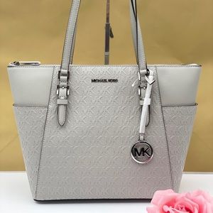 Michael Kors Charlotte LG TZ Tote Grey